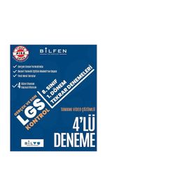 Bilfen Yayınları 8. Sınıf LGS 1. Dönem 4 Deneme