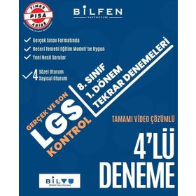 Bilfen Yayınları 8. Sınıf LGS 1. Dönem 4 Deneme