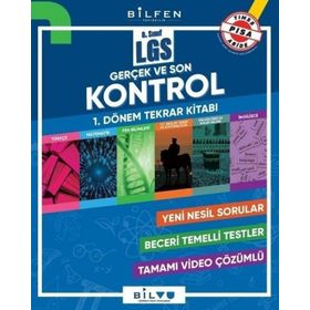 Bilfen Yayınları 8. Sınıf LGS 1. Dönem Gerçek ve Son Kontrol Tekrar Kitabı