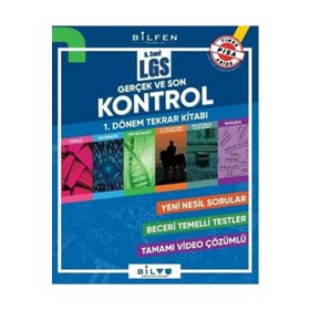 Bilfen Yayınları 8. Sınıf LGS 1. Dönem Gerçek ve Son Kontrol Tekrar Kitabı