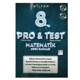 Bilfen Yayınları 8. Sınıf LGS Pro & Test Matematik Soru Bankası