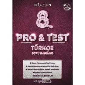 Bilfen Yayınları 8.Sınıf LGS Pro Test Türkçe Soru Bankası