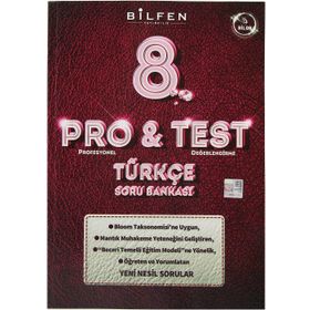 Bilfen Yayınları 8. Sınıf LGS Pro&Test Türkçe Soru Bankası