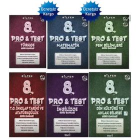 Bilfen Yayınları 8. Sınıf Pro & Test Soru Bankası Seti 6 Kitap