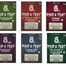 Bilfen Yayınları 8. Sınıf Pro & Test Soru Bankası Seti 6 Kitap