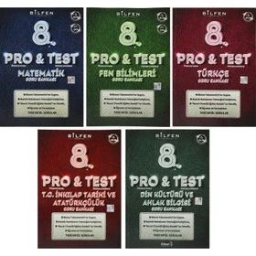 Bilfen Yayınları 8. Sınıf Pro&Test Soru Bankası Seti 5 Kitap