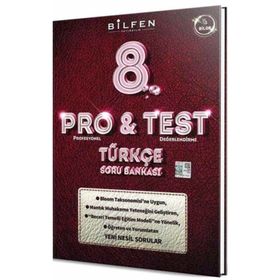 Bilfen Yayınları 8. Sınıf Pro&test Türkçe Soru Bankası