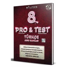 Bilfen Yayınları 8. Sınıf Pro&test Türkçe Soru Bankası