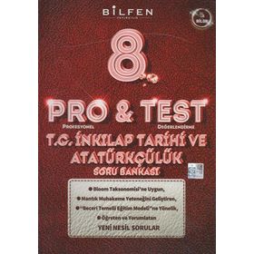 Bilfen Yayınları 8. Sınıf T.C. İnkılap Tarihi ve Atatürkçülük ProTest Soru Bankası