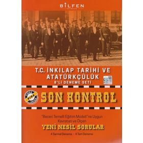 Bilfen Yayınları 8. Sınıf T.C. İnkılap Tarihi Ve Atatürkçülük Son Kontrol 8'li Deneme Seti