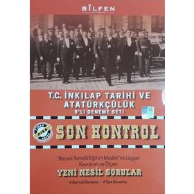 Bilfen Yayınları 8. Sınıf T.C. İnkılap Tarihi Ve Atatürkçülük Son Kontrol 8'li Deneme Seti