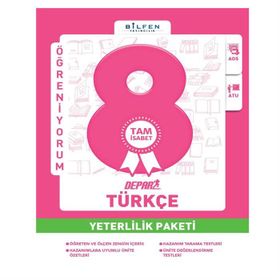 Bilfen Yayınları 8. Sınıf Türkçe Depar Yeterlilik Paketi