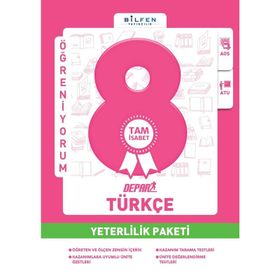 Bilfen Yayınları 8. Sınıf Türkçe Depar Yeterlilik Paketi