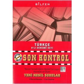 Bilfen Yayınları 8. Sınıf Türkçe Son Kontrol 8'li Deneme Seti