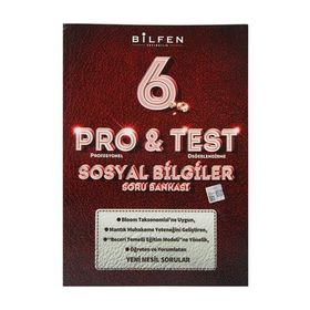 Bilfen Yayınları Pro Test 6. Sınıf Sosyal Bilgiler Soru Bankası