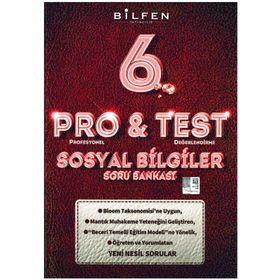Bilfen Yayınları Pro Test 6. Sınıf Sosyal Bilgiler Soru Bankası