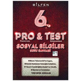 Bilfen Yayınları Pro Test 6. Sınıf Sosyal Bilgiler Soru Bankası