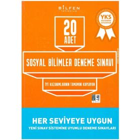 Bilfen Yayınları TYT Sosyal Bilimler 20'li Deneme Seti 2020