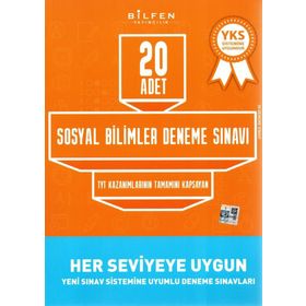 Bilfen Yayınları TYT Sosyal Bilimler Deneme Sınavı 20 Adet