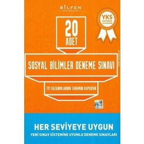Bilfen Yayınları TYT Sosyal Bilimler Deneme Sınavı 20 Adet
