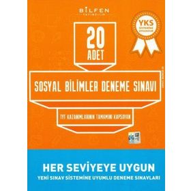 Bilfen Yayınları TYT Sosyal Bilimler Deneme Sınavı 20 Adet