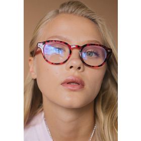 Bilge Karga BK84554495011 Ryan Leopard Mavi Işık Koruyucu Kadın Gözlük