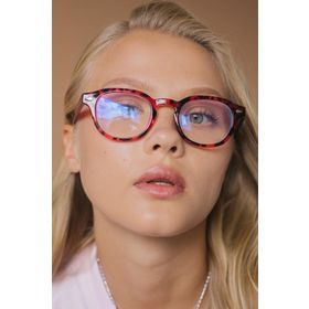 Bilge Karga BK84554495011 Ryan Leopard Mavi Işık Koruyucu Kadın Gözlük