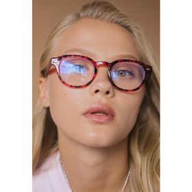 Bilge Karga BK84554495011 Ryan Leopard Mavi Işık Koruyucu Kadın Gözlük