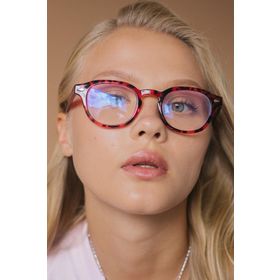 Bilge Karga BK84554495011 Ryan Leopard Mavi Işık Koruyucu Kadın Gözlük
