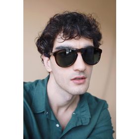 Bilge Karga BK89039354151 Bennett Dark Brown Green Erkek Güneş Gözlüğü