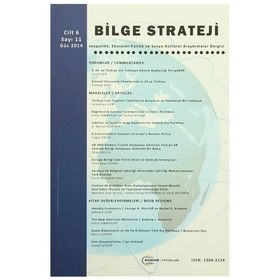 Bilge Strateji Dergisi Cilt: 6 - Sayı: 11 - Kolektif
