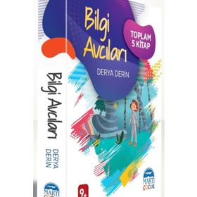 Bilgi Avcıları - 9+ Yaş 5 Kitap Takım Derya Derin - Martı Çocuk Yayınları