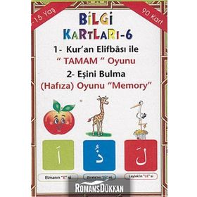 Bilgi Kartları 6 - 1. Kur'an Elifbası ile Tamam Oyunu, 2. Eşini Bulma - Kolektif