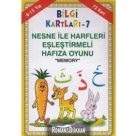 Bilgi Kartları 7 - Nesne İle Harfleri Eşleştirmeli Hafıza Oyunu (Memory) - Kolektif