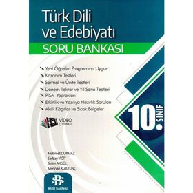 Bilgi Sarmal Yayınları 10.Sınıf Türk Dili ve Edebiyatı Soru Bankası