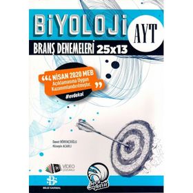 Bilgi Sarmal Yayınları AYT Biyoloji 25x13 Evdekal Özel Branş Denemeleri