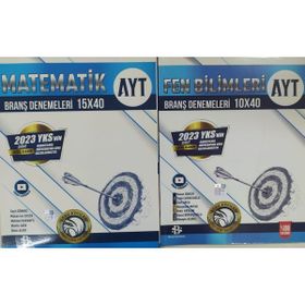 Bilgi Sarmal Yayınları- AYT Matematik 15 x 40 Branş Denemeleri Özel Baskı+Ayt Fen Bilimleri Deneme