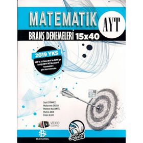 Bilgi Sarmal Yayınları - AYT Matematik 15x40 Branş Denemeleri