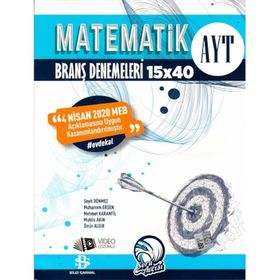 Bilgi Sarmal Yayınları - AYT Matematik 15x40 Branş Denemeleri