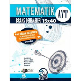 Bilgi Sarmal Yayınları - AYT Matematik 15x40 Branş Denemeleri