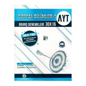 Bilgi Sarmal Yayınları AYT Sosyal Bilimler 1 30 x 16 Branş Denemeleri