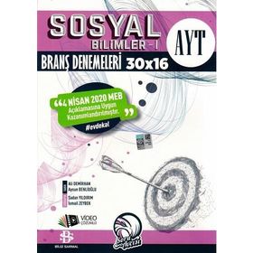 Bilgi Sarmal Yayınları AYT Sosyal Bilimler 1 30x16 Branş Denemeleri