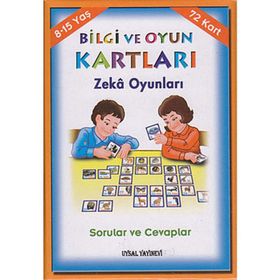 BILGI VE OYUN KARTLARI ZEKA OYUNLARI (8-15 YAŞ) & SORULAR VE CEVAPLAR - KOLEKTIF