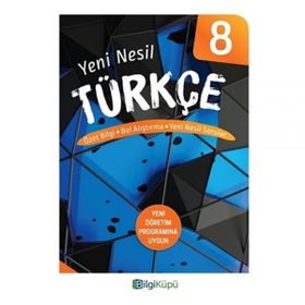 Bilgiküpü Yayınları 8. Sınıf Yeni Nesil Türkçe