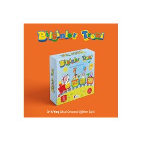 Bilginler Treni 3-4 Yaş Okul Öncesi Eğitim Seti 36+ Ay - Mor Elma Yayıncılık
