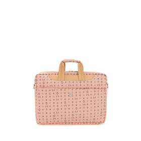 Bilik Deri BRIEFCASE-MN Monogram Pembe Camel Unisex Laptop & Evrak Çantası