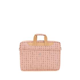 Bilik Deri BRIEFCASE-MN Monogram Pembe Camel Unisex Laptop & Evrak Çantası