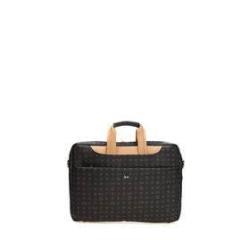 Bilik Deri BRIEFCASE-MN Monogram Siyah/Camel Unisex Laptop & Evrak Çantası