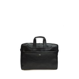 Bilik Deri Briefcase Siyah Kroko Unisex Laptop & Evrak Çantası