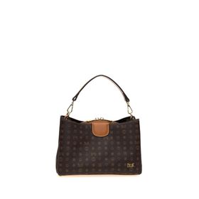 Bilik Deri DLR 109-MN Monogram Kahve/Camel Kadın Omuz Çantası